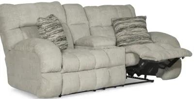 Daphne Reclining Loveseat with Console - Buff