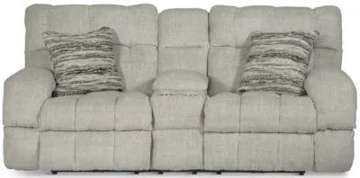 Daphne Reclining Loveseat with Console - Buff