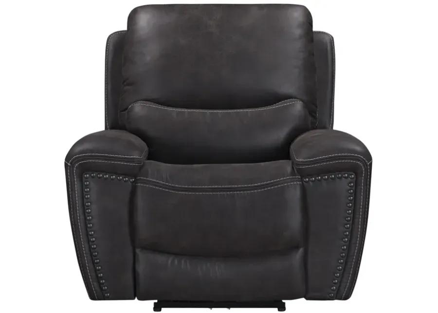 Dakota Power Recliner - Charcoal