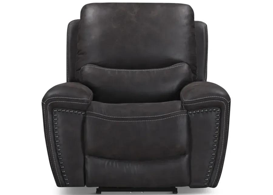 Dakota Power Recliner - Charcoal