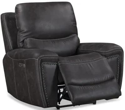 Dakota Power Recliner - Charcoal