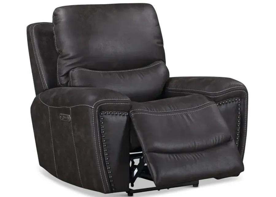 Dakota Power Recliner - Charcoal