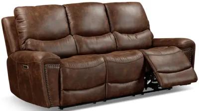 Dakota Power Reclining Sofa - Walnut