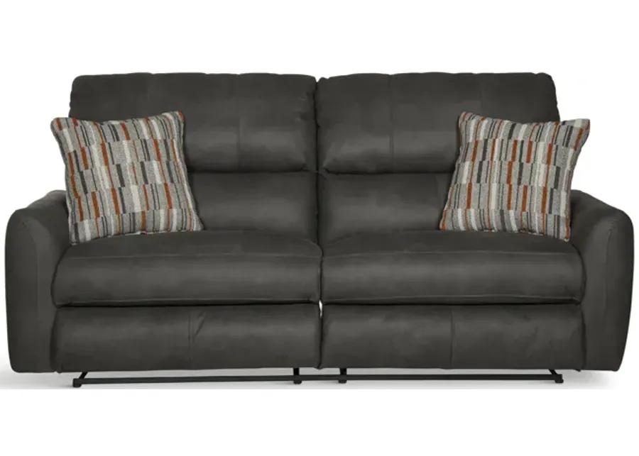 Bronx Reclining Sofa - Charcoal