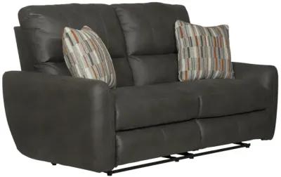 Bronx Reclining Loveseat - Charcoal