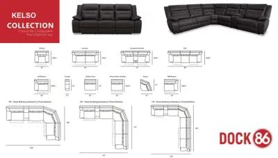 Kelso Leather Power Reclining Sofa