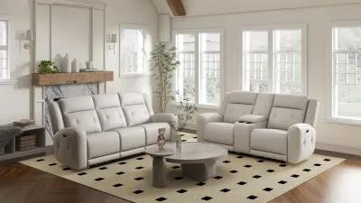 Nina Leather Power Reclining Sofa