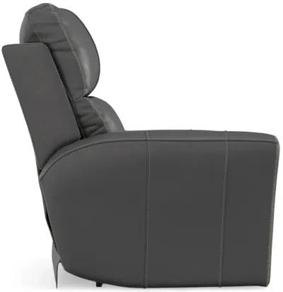 Holmes Leather Power Recliner - Anthrocite