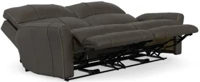 Holmes Leather Power Reclining Sofa - Coffee