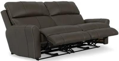 Holmes Leather Power Reclining Sofa - Coffee