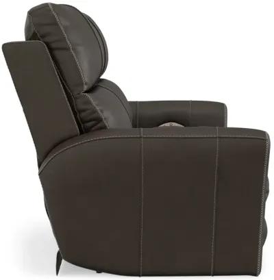 Holmes Leather Power Reclining Sofa - Coffee