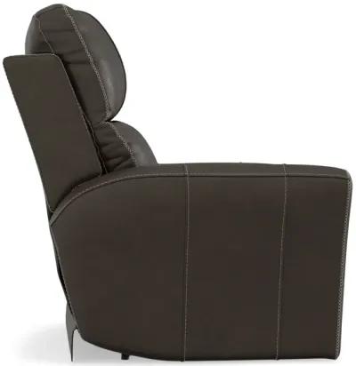 Holmes Leather Power Recliner - Coffee