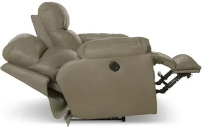 Watson Leather Power Loveseat - Putty