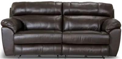 Watson Leather Power Sofa - Chocolate