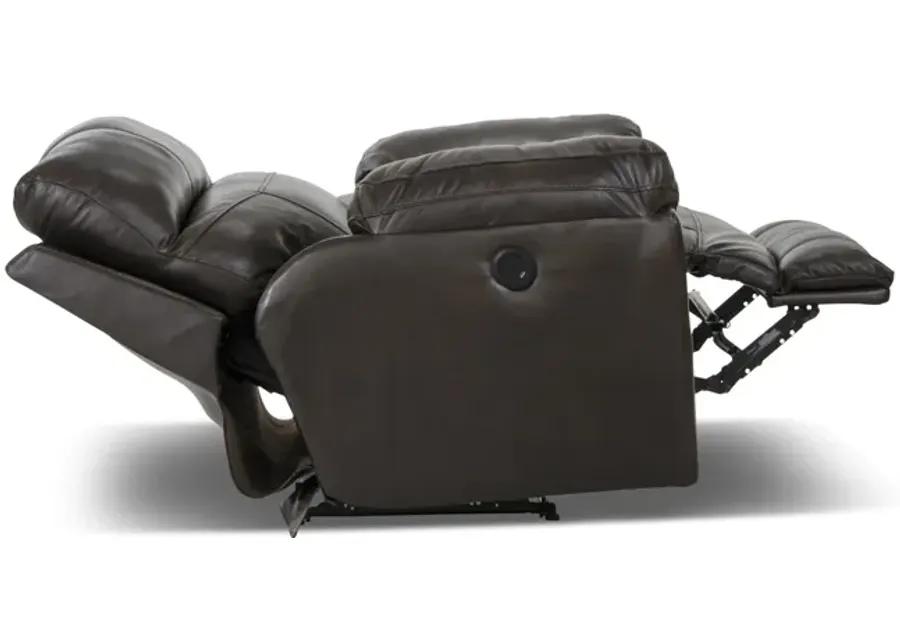 Watson Leather Power Recliner - Chocolate