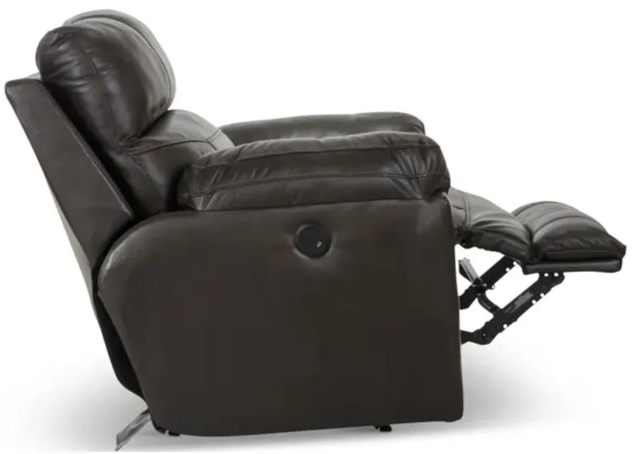 Watson Leather Power Recliner - Chocolate