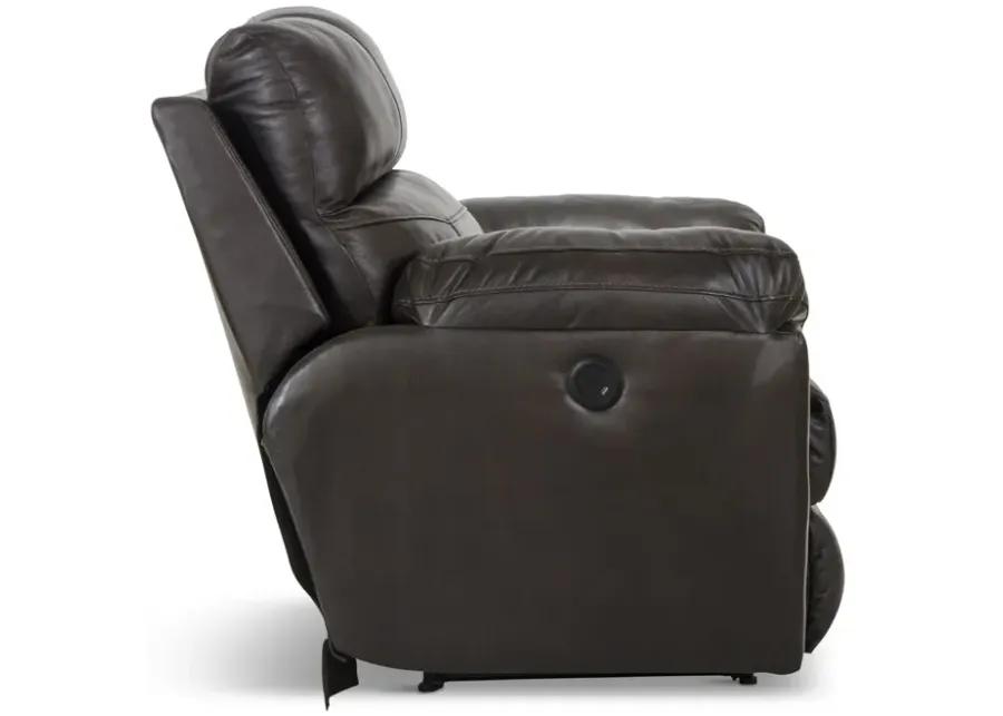 Watson Leather Power Recliner - Chocolate