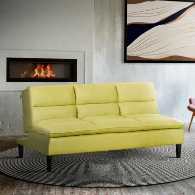 Pascal Convertible Sleeper Sofa - Chartreuse