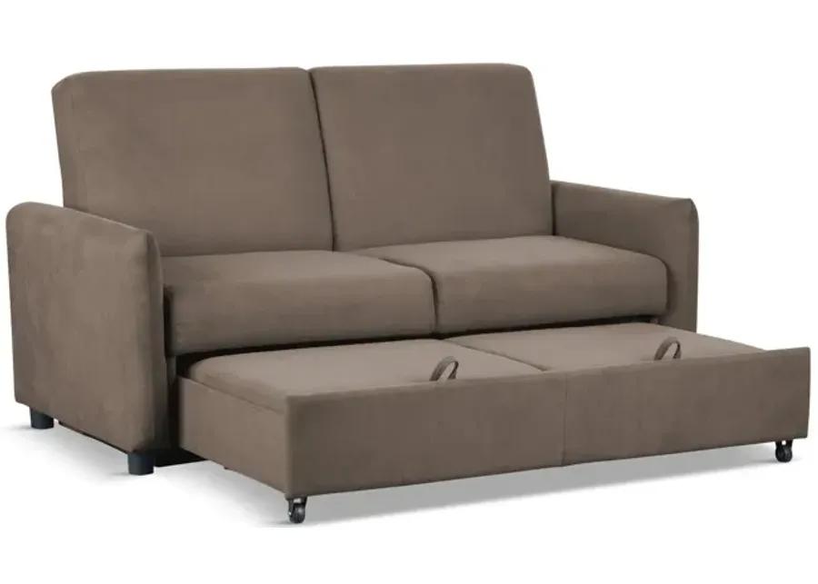 Priscilla Convertible Sleeper Sofa - Chocolate