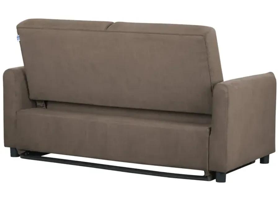 Priscilla Convertible Sleeper Sofa - Chocolate