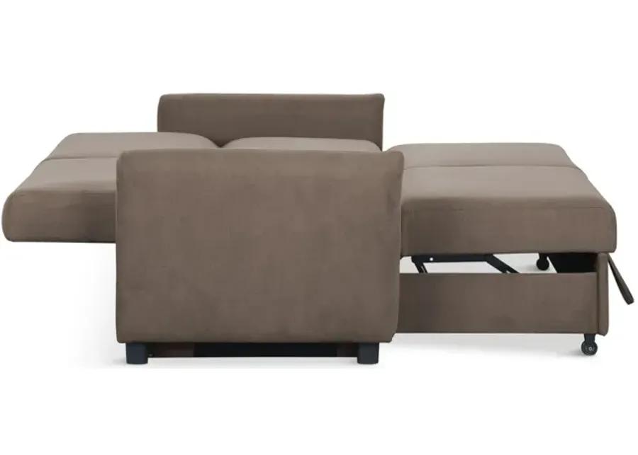 Priscilla Convertible Sleeper Sofa - Chocolate