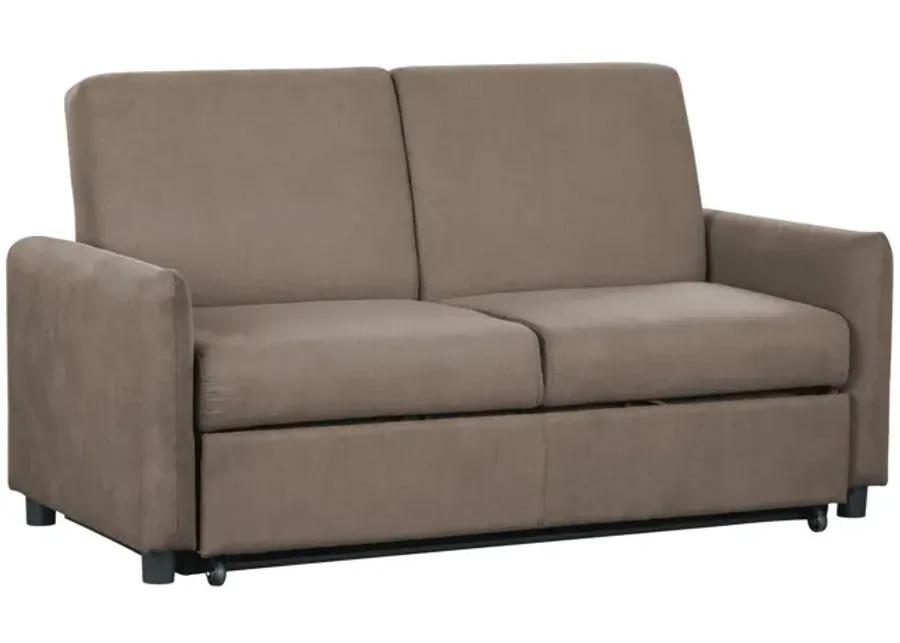 Priscilla Convertible Sleeper Sofa - Chocolate