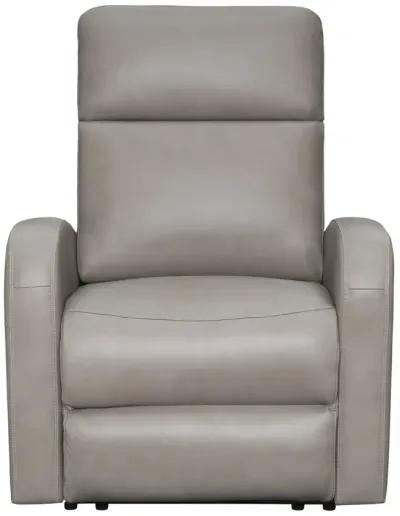 Quincy Leather Zero Gravity Power Recliner - Taupe