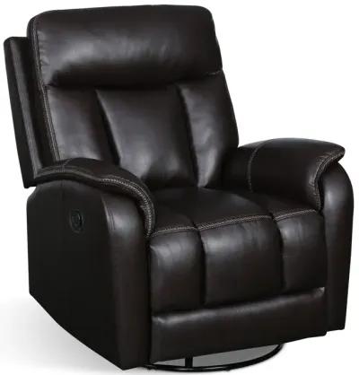 Silas Swivel Glider Recliner - Chocolate