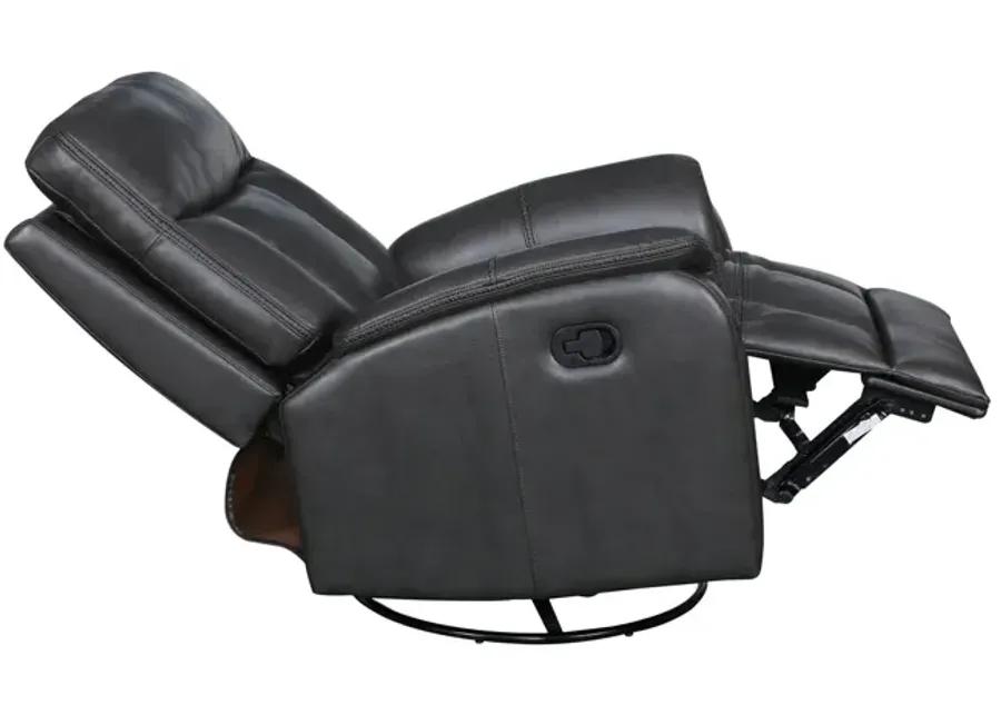 Silas Swivel Glider Recliner - Charcoal