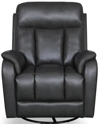 Silas Swivel Glider Recliner - Charcoal