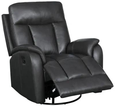 Silas Swivel Glider Recliner - Charcoal