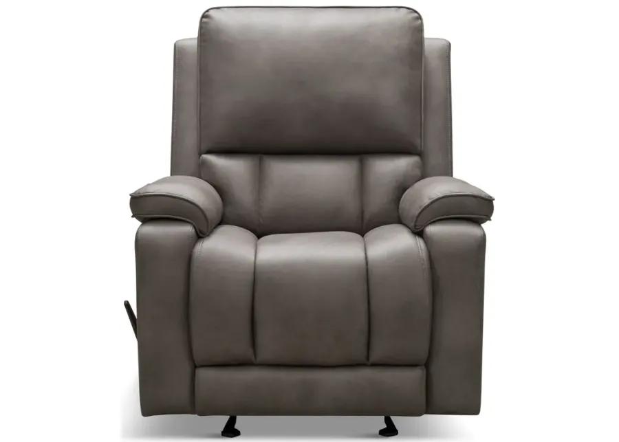 Alvin Glider Recliner - Grey