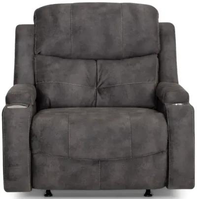 Paxton Power Rocker Recliner - Ebony