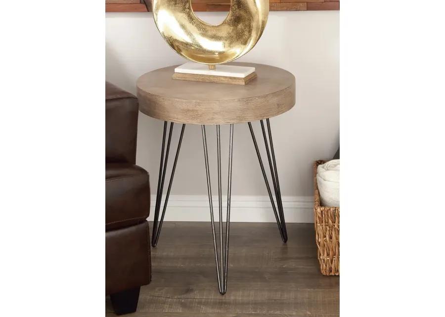 Breya Industrial Accent Table