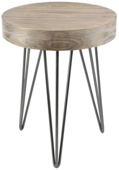 Breya Industrial Accent Table