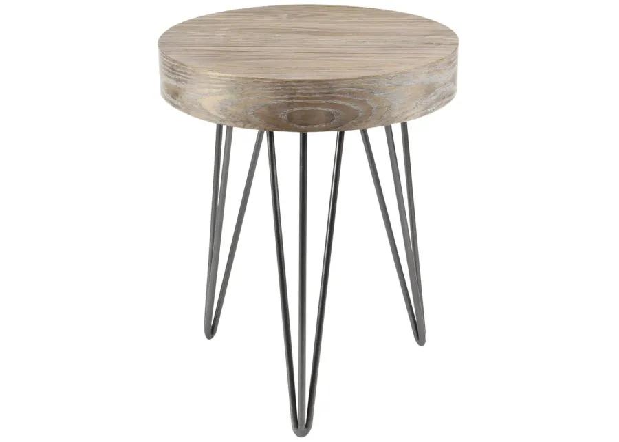 Breya Industrial Accent Table