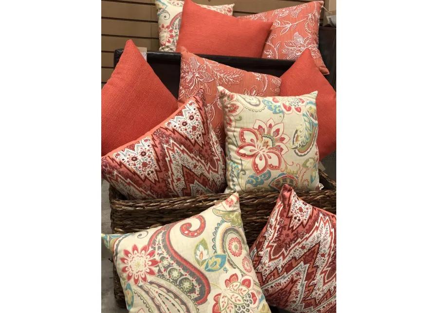 Benson Coral Accent Pillow