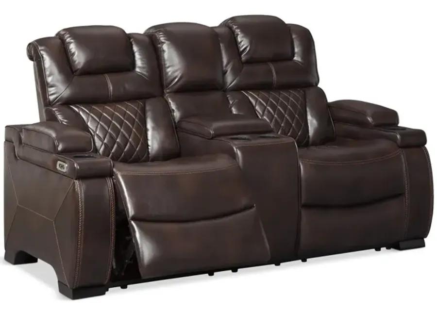 Mueller Power Reclining Loveseat With Console