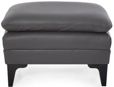 Balmoral Leather Ottoman - Rainstorm