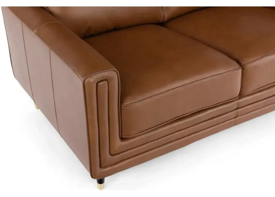 Byron Leather Loveseat