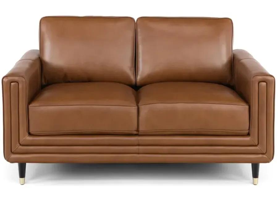 Byron Leather Loveseat