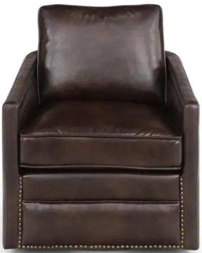 Itasca Swivel Chair - Dark Brown