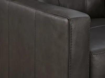 Elsa Leather Sofa - Storm