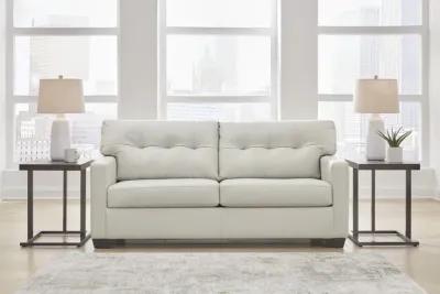 Elsa Leather Sofa - Coconut