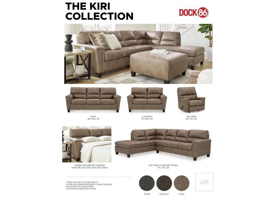 Kiri Queen Sleeper Sofa - Fossil