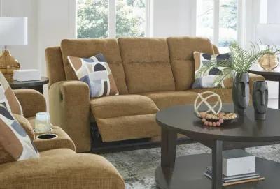 Lindy Reclining Sofa - Honey