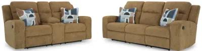 Lindy Reclining Sofa - Honey