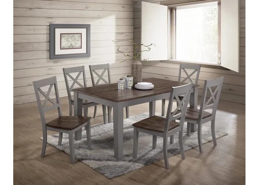   La Carte Dining Table And 4 Chairs - Grey