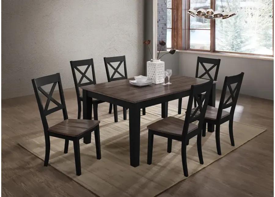   La Carte Dining Table And 4 Chairs - Black