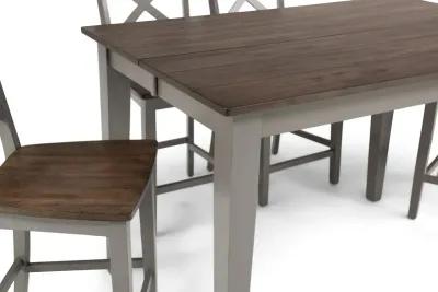   La Carte Counter Table And 4 Stools - Grey